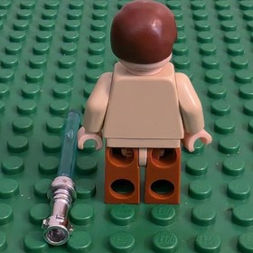 LEGO Star Wars (7255) Obi-Wan Kenobi Minifigure Dark Orange Legs *NO CAPE*