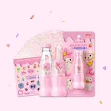 AMUSE x MY MELODY & KUROMI Sparkle Soda Lip Balm 3.6g + Sticker Limited Edition