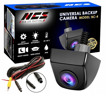 UNIVERSELLE METALL-RÜCKFAHRKAMERA NCS BC-4 1280p AHD / NTSC FISHEYE 170°