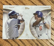 2022 Topps Dynamic Duals Dusty Baker/Steve Garvey, LA Dodgers, #22