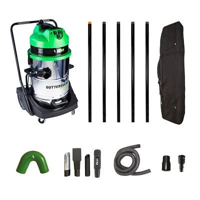 Gutter Cleaning Vacuum Machine Package. Guttersucker Pro 3 Motor / 3000W.