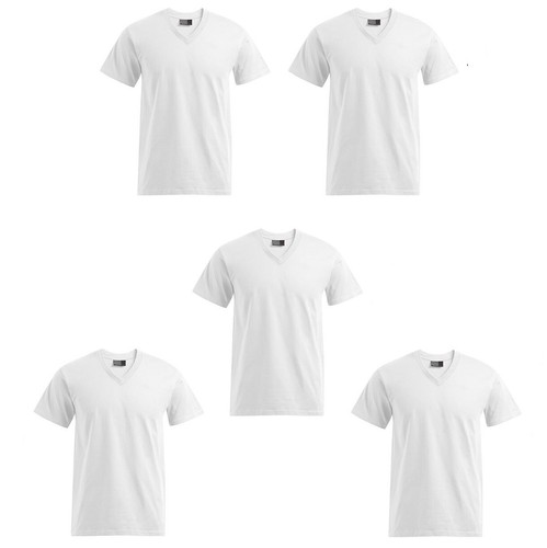 3er, 5er Pack Herren Promodoro Premium V-Neck T-Shirts veredelte Baumwolle S-5XL - Bild 53 von 88