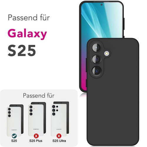 Flüssig Silikon Hülle für Samsung Galaxy S25 – Abwischbar Weich Mikrofaser Cover - Bild 28 von 57
