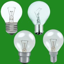 4x Clear Golf Round Dimmable Standard Light Bulb 25W 40W 60W BC ES SBC SES Lamps