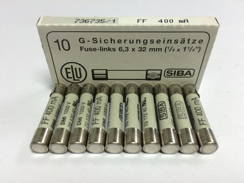 SIBA 70 172 40 400mA Ultra Rapid FF400mA 1000V DMM DMI Fuse JPSF083 Qtyx1/2/5/10 - Picture 10 of 10