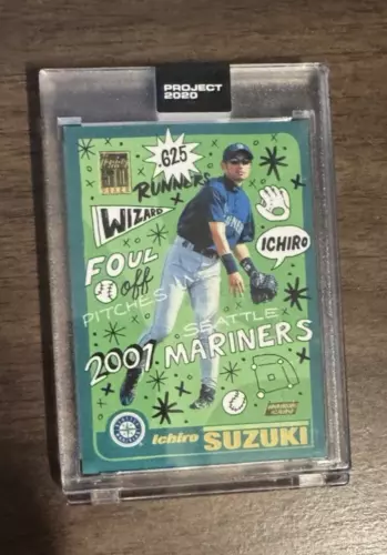 2020 TOPPS PROJECT 2020 #62 ICHIRO SUZUKI - BY SOPHIA CHANG - Sealed in Case