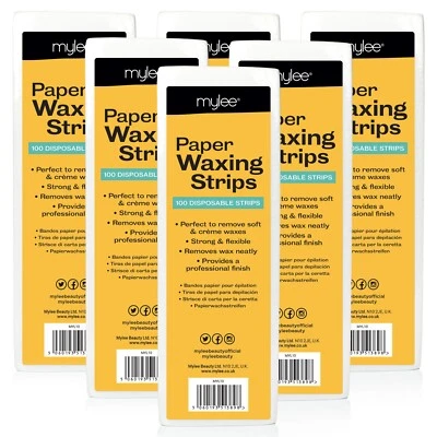 Mylee Professional BRANDED 100x Disposable Depilatory Paper Waxing Wax Strips