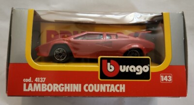 BURAGO Red LAMBORGHINI COUNTACH CAR SCALE 1/43 - NEW cod. 4137 | eBay