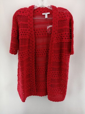 Drape Front Crochet Open Cardigan | Rickis