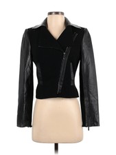 Etcetera Women Black Leather Jacket 0