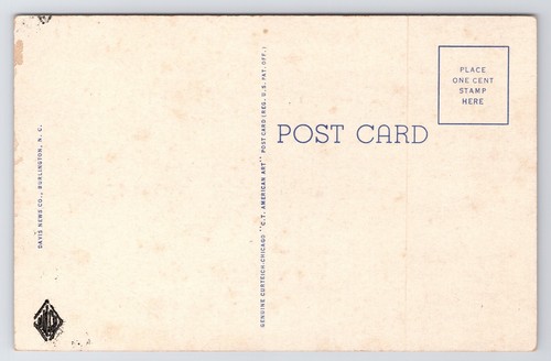 West Market Methodist Church Street Greensboro North Carolina NC 1920s Postcard - Picture 2 of 2