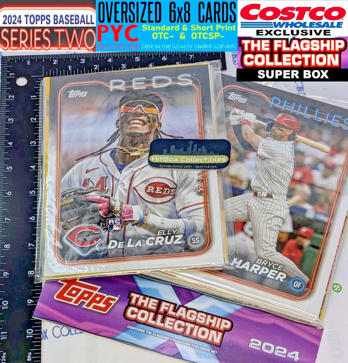 2024 TOPPS SERIES 2 FLAGSHIP Costco Super Box Oversized Card PYC