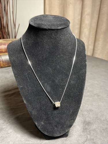 Round Abacus Pendant Silver Chain Fine Jewelry