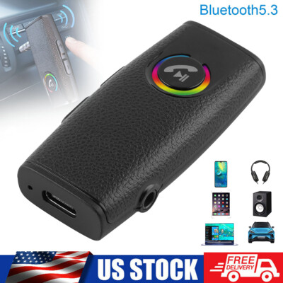 Handsfree Bluetooth 5.3 Wireless Audio Music Receiver 3.5mm AUX Home Car Adapter