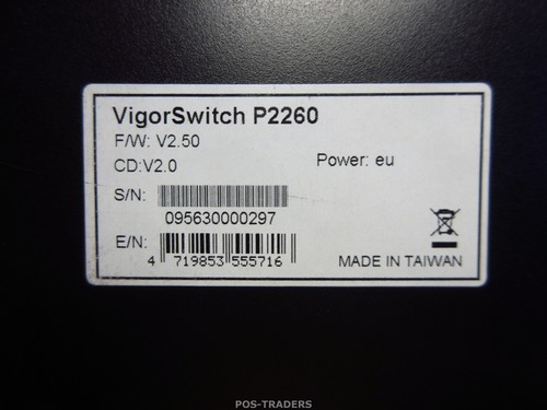 Draytek VigorSwitch P2260 Managed 24+2 Port Gigabit + 2x SFP - INCL RACK EARS - Photo 7/7