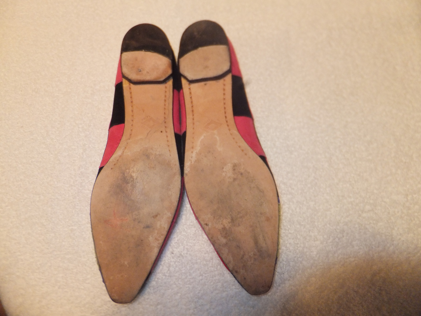 DONALD J.PLIER RARE Multi-Colored Abstract Sewn Leather Shapes Flats Sz 6M Spain image 6