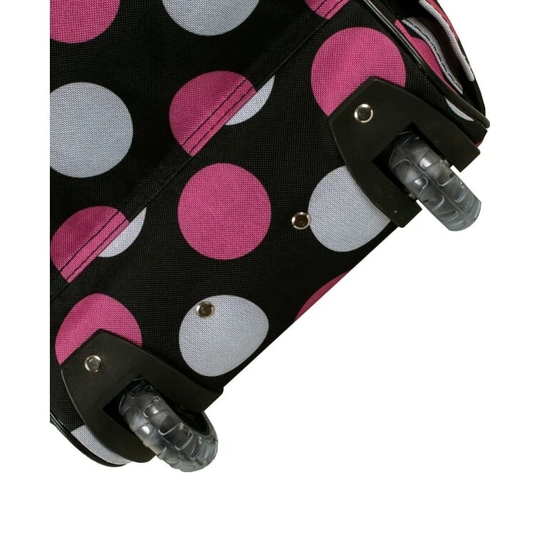 Rockland Women's Rolling Wheel Duffle Bag Travel Vacation Luggage Heavy Duty 22" - Image 3 of 4