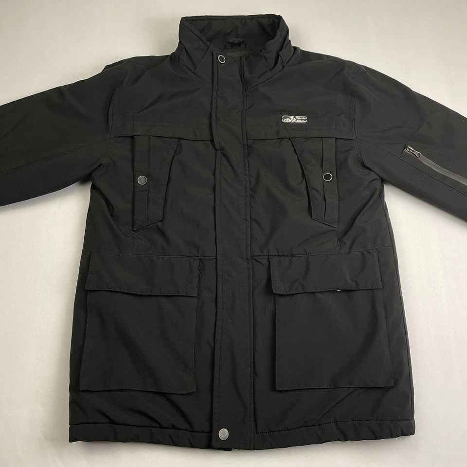 Chaqueta Wantdo Juvenil Talla 10/12 Negra Carga 5 Bolsillos Cremallera Completa Abrigo Forrado de Vellón Foto 2 de 4