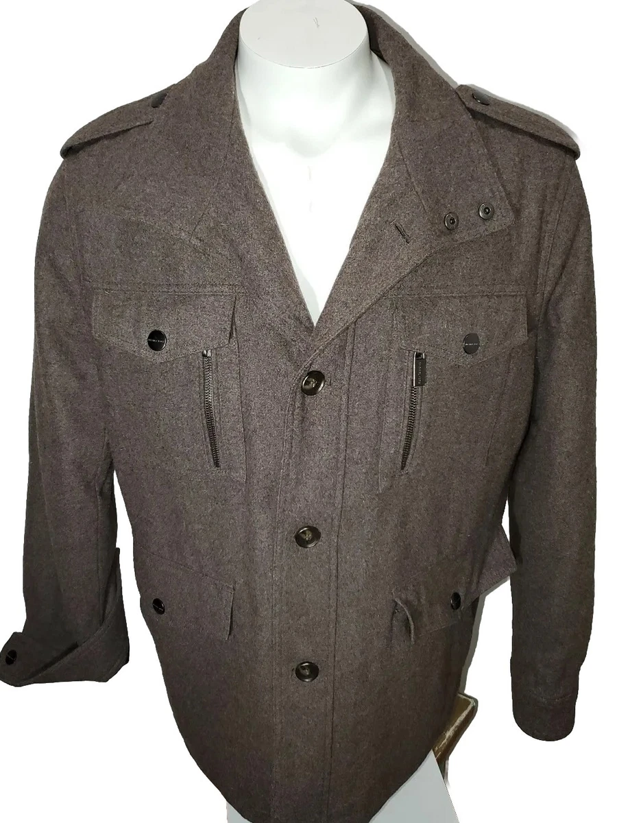 Michael kors military jacket deals