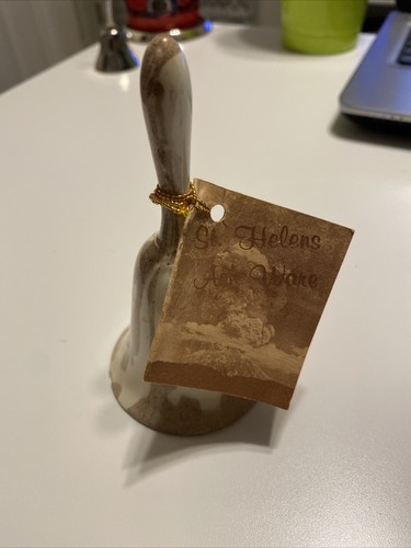 Mount St. Helens Ashware Bell Cougar WA Authentic Made in USA Historic Piece-EUC - Picture 3 of 11