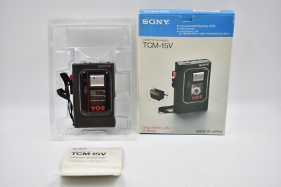 SONY TCM-15V V•O•R Cassette Recorder w/Original Box For Parts/Not