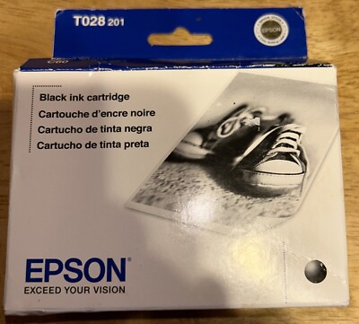 Epson T028201 Black Ink Cartridge for Epson Stylus C60 SEALED EXP 03/2011