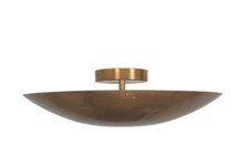 6 Light Elegant Ceiling Flushmount light Pendant Mid Century Modern Raw Brass
