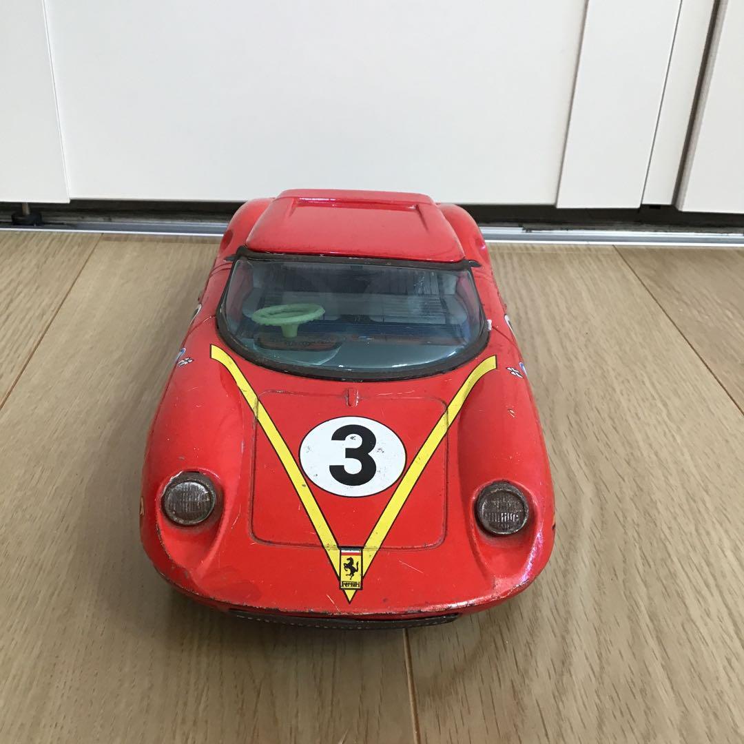 Asakusa Toys Tin Toy Car with Friction Ferrari ATC Red F/S FEDEX