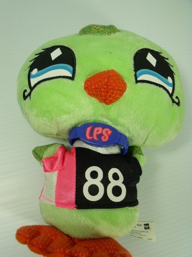 Littlest Pet Shop LPS Plush Green Bird Plush Animal 8 in Hasbro - Picture 6 of 6