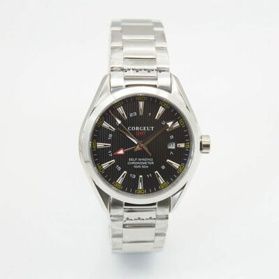 41mm black dial GMT Sapphire crystal Mens watch luminous Automatic Wristwatches