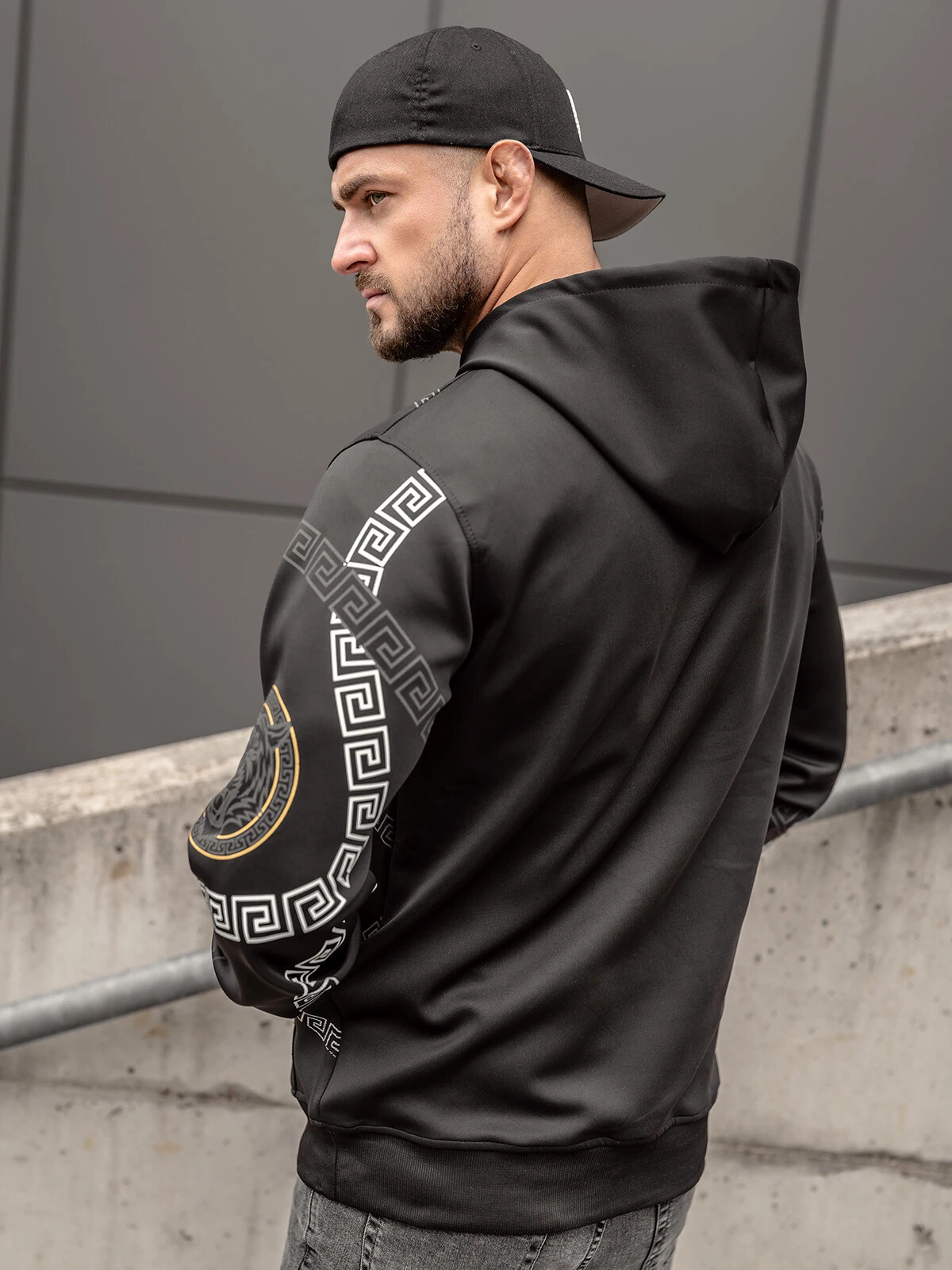 SACAI Felpa con cappuccio pullover felpa con cappuccio uomo stampa uomo motivo boolf