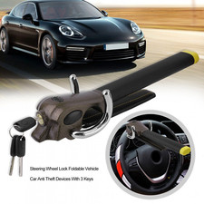Universal Car Steering Wheel Lock Anti-theft Lock Device Foldable Safety Hammer