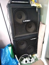 STACK of TWO LANEY 2 X 12" GUITAR SPEAKER CABINETS