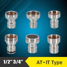 1/2" 3/4"Garden Hose Pipe Fitting Faucet Connector Washing Machine Spout Adaptor