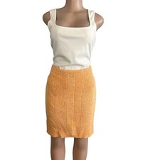 NWT Express Light Orange Knit Ribbed Skirt