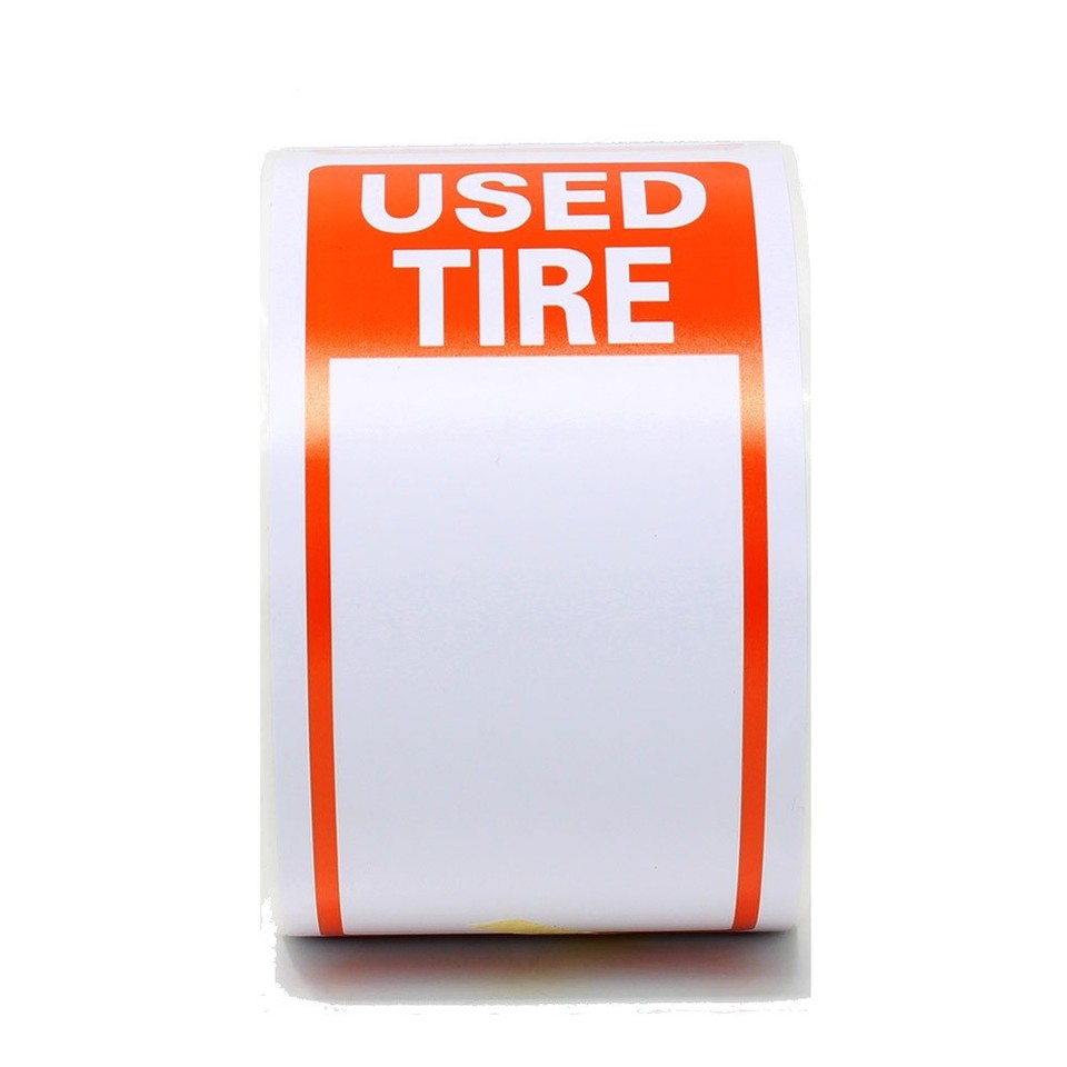 Tire Label - USED TIRE 1 ROLL OF 300 STICKERS 6