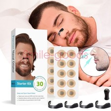 30PCS Magnetic Nasal Breathing Nose Dilators Starter Kit Nasal Strips Nasal Clip