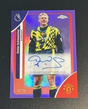 2026 Topps Chrome EPL Peter Schmeichel Purple Auto /75 Manchester United Legend