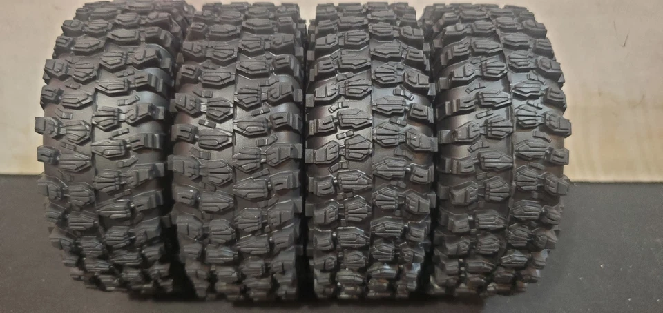 4pcs RC 1.9 Mud Terrain Tires Super Grip Soft Crawler TIre wHEELS WHEEL RIMS - Image 2 of 4