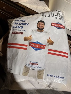 Happy Dad Seltzer Halloween Costume XL NELK BOYS KYLE STEVEWILLDOIT FULL SEND