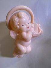 Plastic Angel Cherub Baby Rattle Toy Mid Century Modern