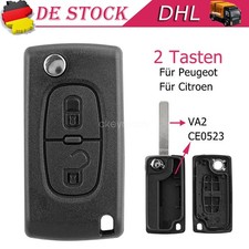 Auto Klapp Schl&uuml;ssel 2Tasten Geh&auml;use VA2 CE0523 f&uuml;r Citroen C2 C3 C4 Dispatch C8