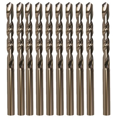 M MIMHOOY 5mm / 0.19 Cobalt Drill Bit Set (10 Pcs), M35 Cobalt Twist Drill Bits