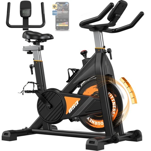 Vélo de fitness silencieux Fysiq Os3 à résistance magnétique réglable noir