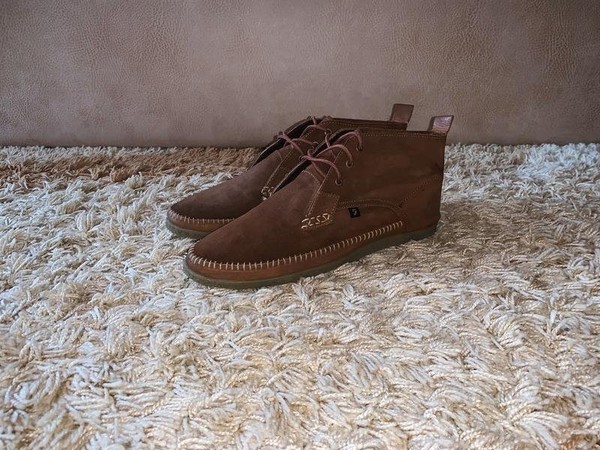 Men Farah Boots Brown Suede 43.5