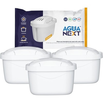Wasserfilter Kartuschen Agua Next Fitmax für Brita Dafi Aquaphor Wessper 3x