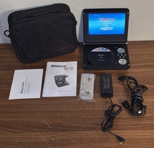 SHINCO SDP-1735 Portable DVD Player w/ Remote, Battery  Charger SEE DESCRIPTION