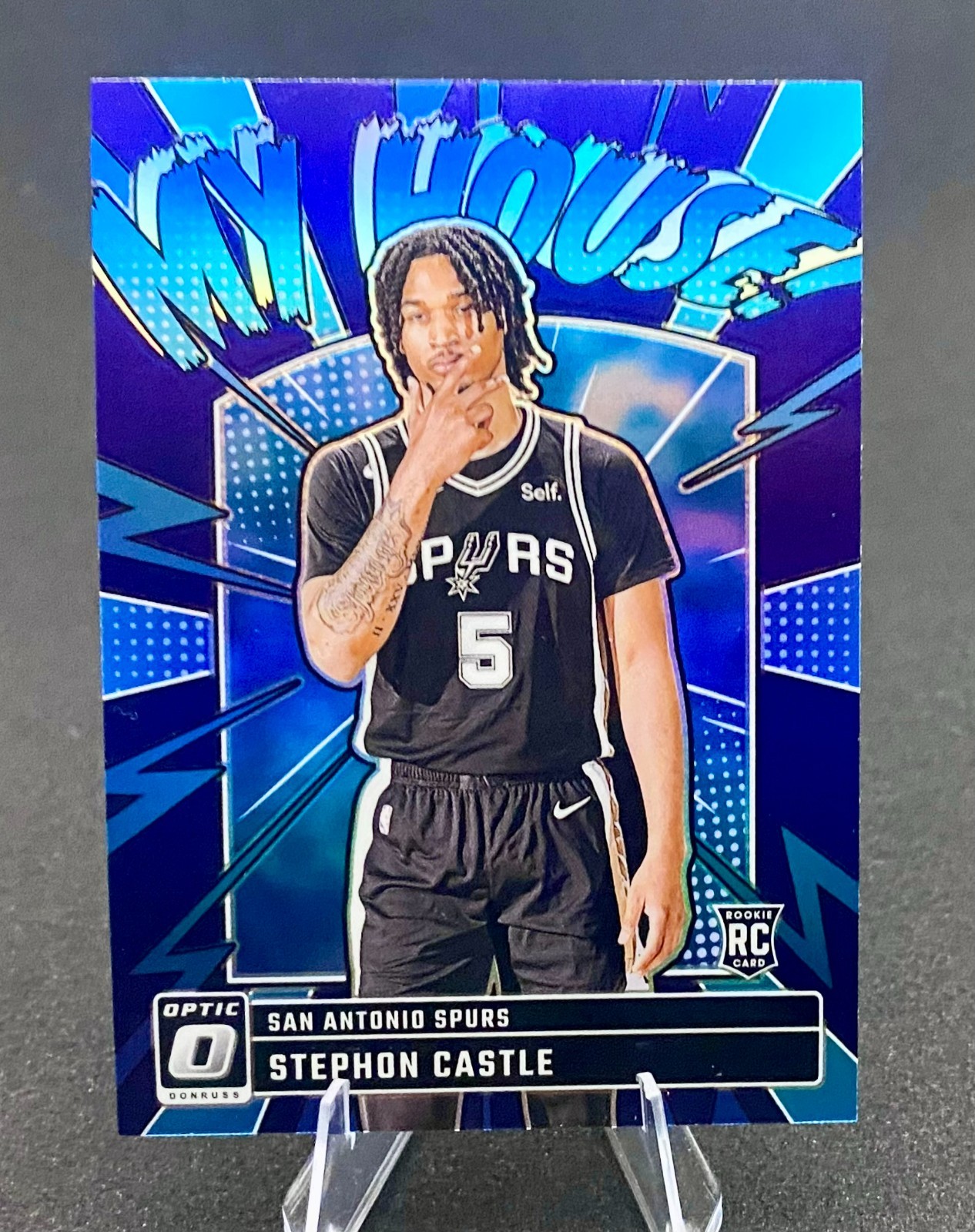 STEPHON CASTLE - 2024-25 Panini Donruss Optic - My House #16 Purple Prizm (RC)