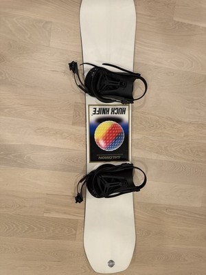 Salomon Huck Knife 155cm Freestyle Snowboard w/ Bindings - Small Chip at Top