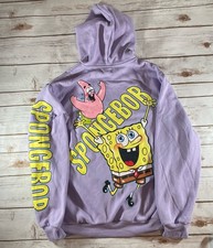 Small Nickelodeon SpongeBob  Patrick Pullover Hoodie Purple Sweatshirt